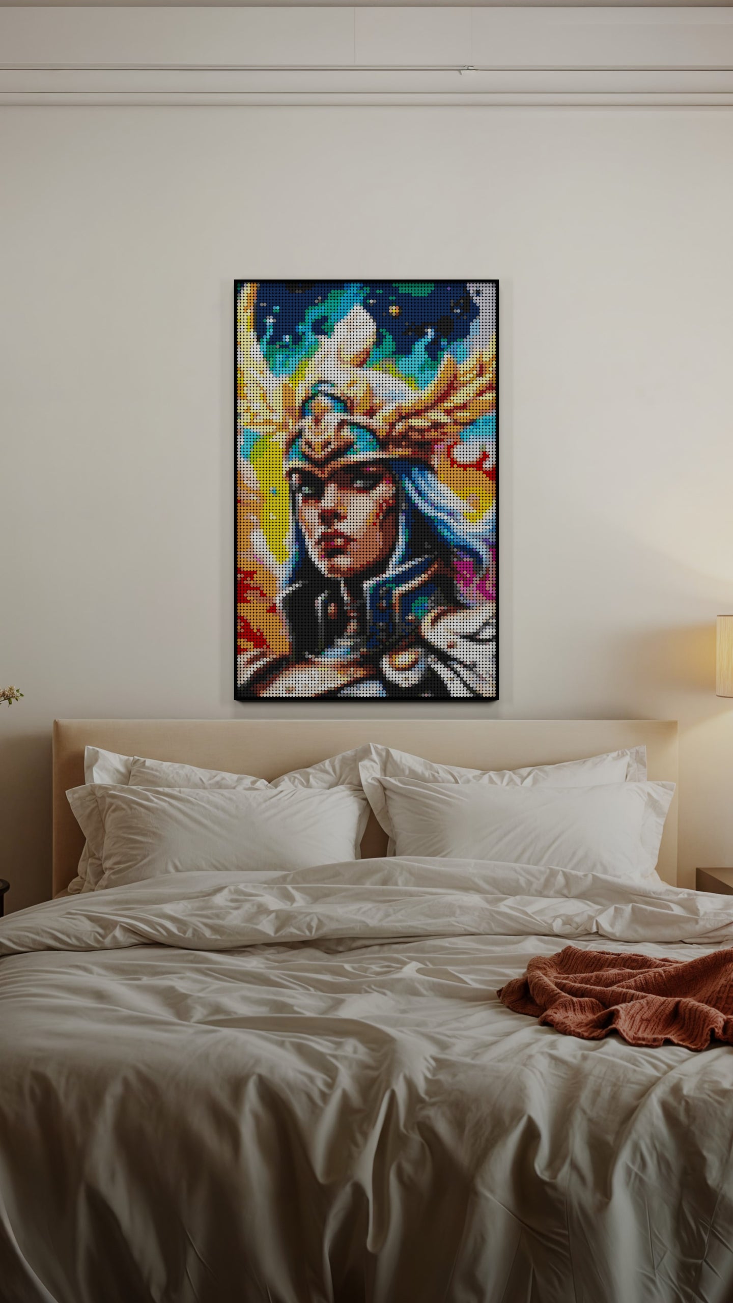 Valkyrie Vibrance LEGO® Style mosaic creative DIY building set